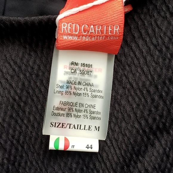 Red Carter Juanita One Piece Swimsuit NEW button front black - Picture 6 of 6